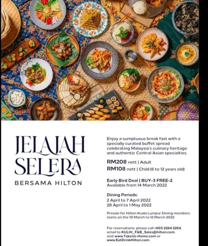 Early Bird BUFFET RAMADHAN 2022 [Cara Dapatkan Buffet Hotel Murah